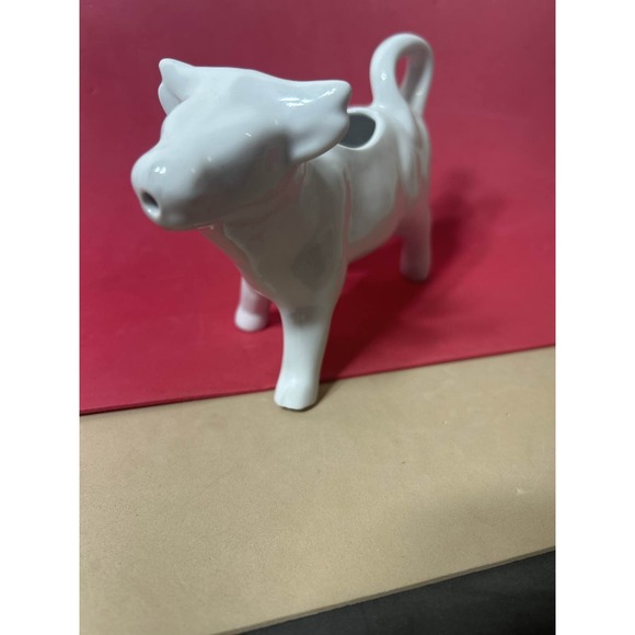 City Chef White Porcelain Cow Creamer Farmhouse Kitchen - Picture 2 of 3